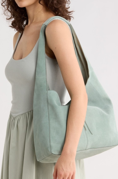 Lucky Brand Handbags - Lucky Brand Bag Large Leather Suede Hobo Shoulder Purse